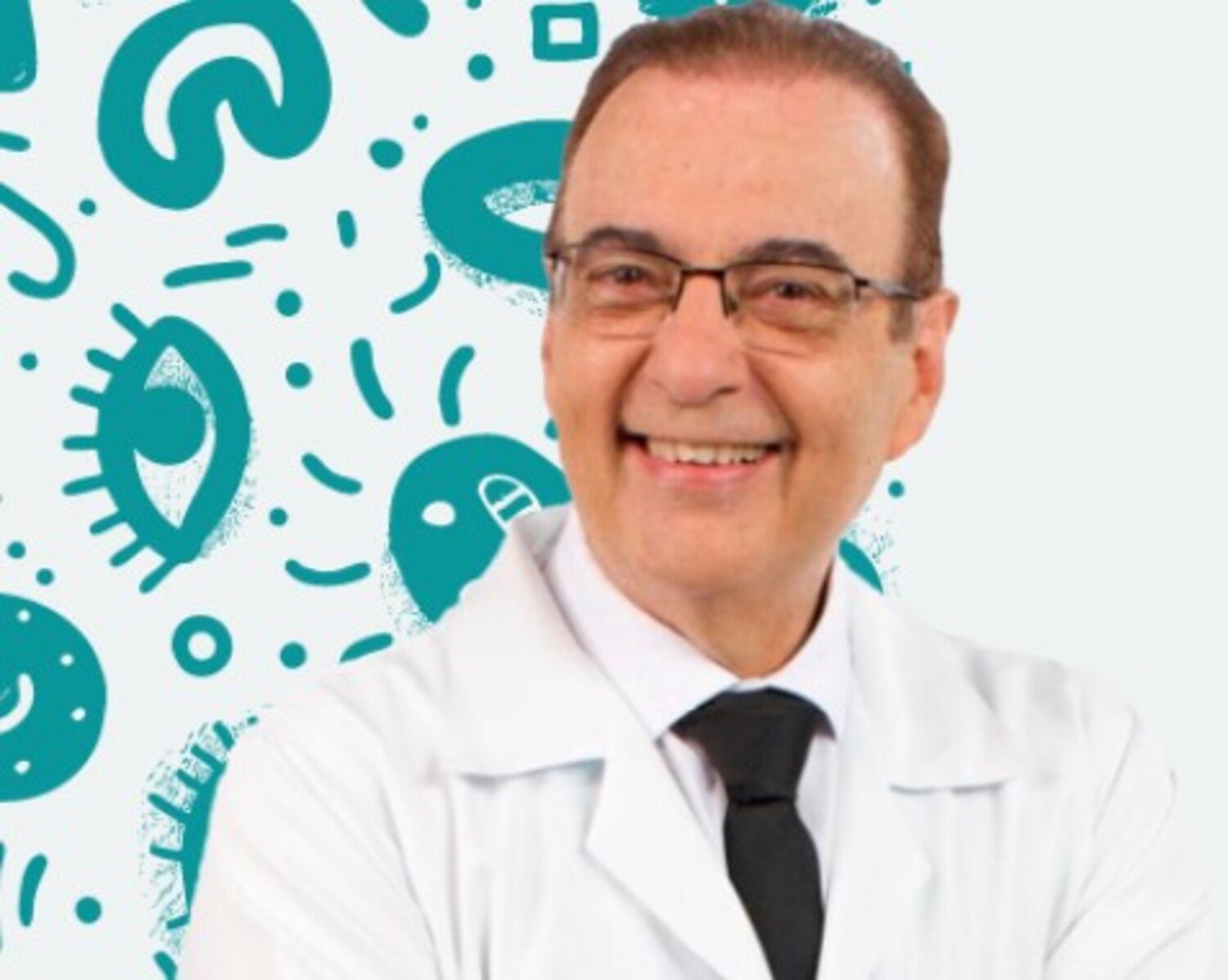 A foto mostra Dr. Bactéria.