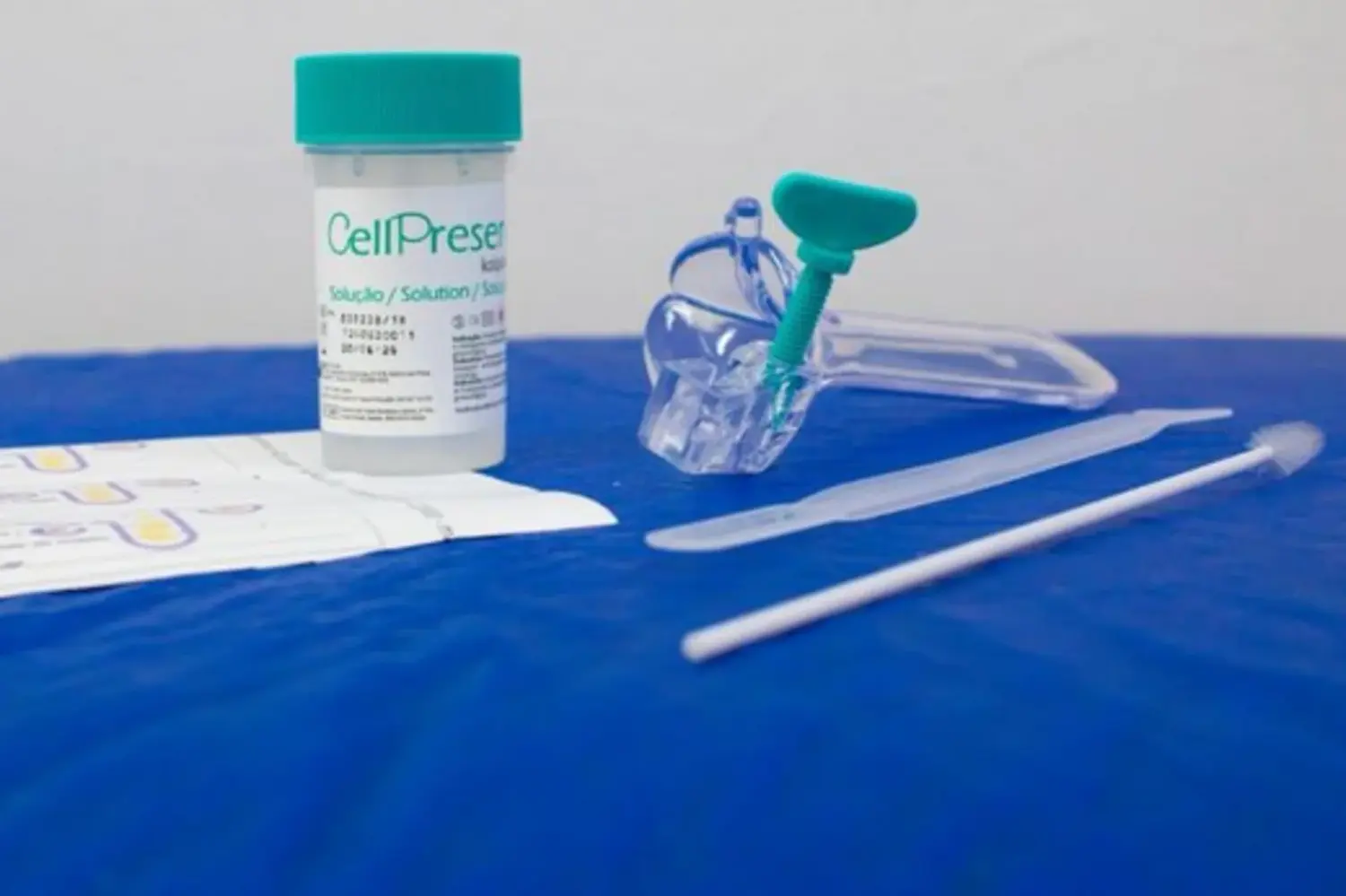 A foto mostra teste de HPV