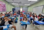 Alunos de Cachoeiro participam de oficina sobre poliedros com atividade prática