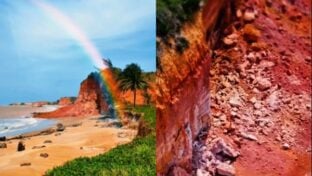 Defesa Civil alerta para risco de desmoronamento em falésia de Marataízes