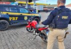 PRF recupera motocicleta furtada em operação na BR-101 em Cachoeiro