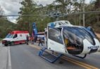 Vítimas de acidente grave com moto caem em barranco em rodovia no ES