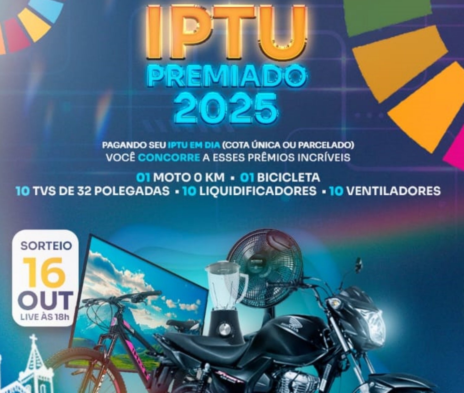 IPTU premiado alegre