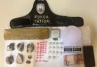 PM apreende ecstasy, maconha e loló durante operação em Iúna