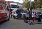 Motociclista fica ferido após colisão na BR 363 em Cachoeiro