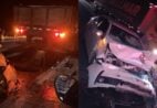 Acidente entre carro e caminhão deixa feridos na BR 101 em Rio Novo do Sul