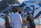 Motociclista sofre grave acidente em Piúma e é resgatado de helicóptero
