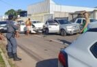 Colisão entre dois carros causa lentidão e mobiliza PM em Anchieta