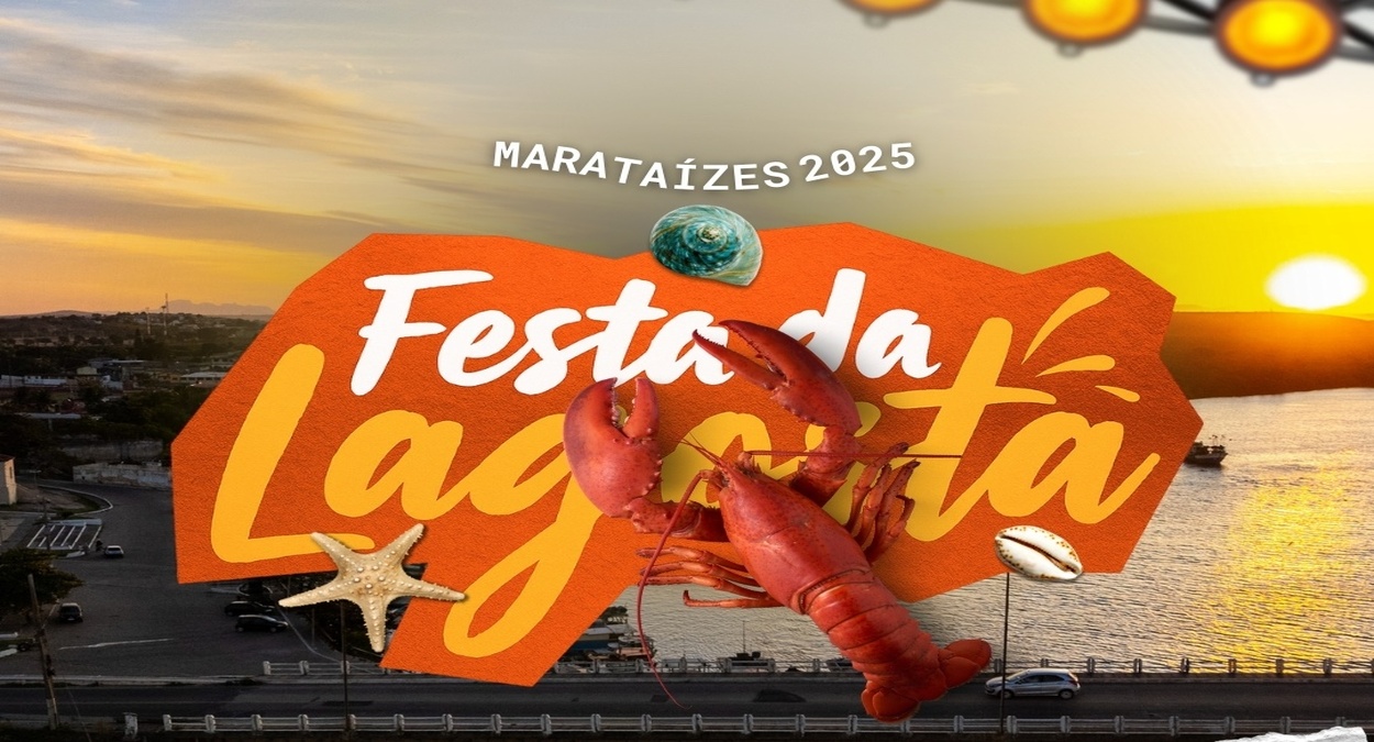 Encarte de divulgação da Festa da Lagosta no Pontal