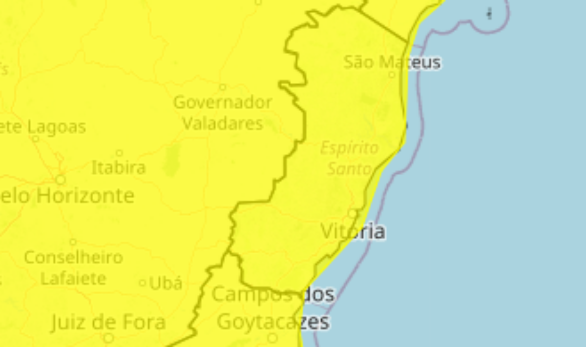 inmet alerta tempestades espírito santo
