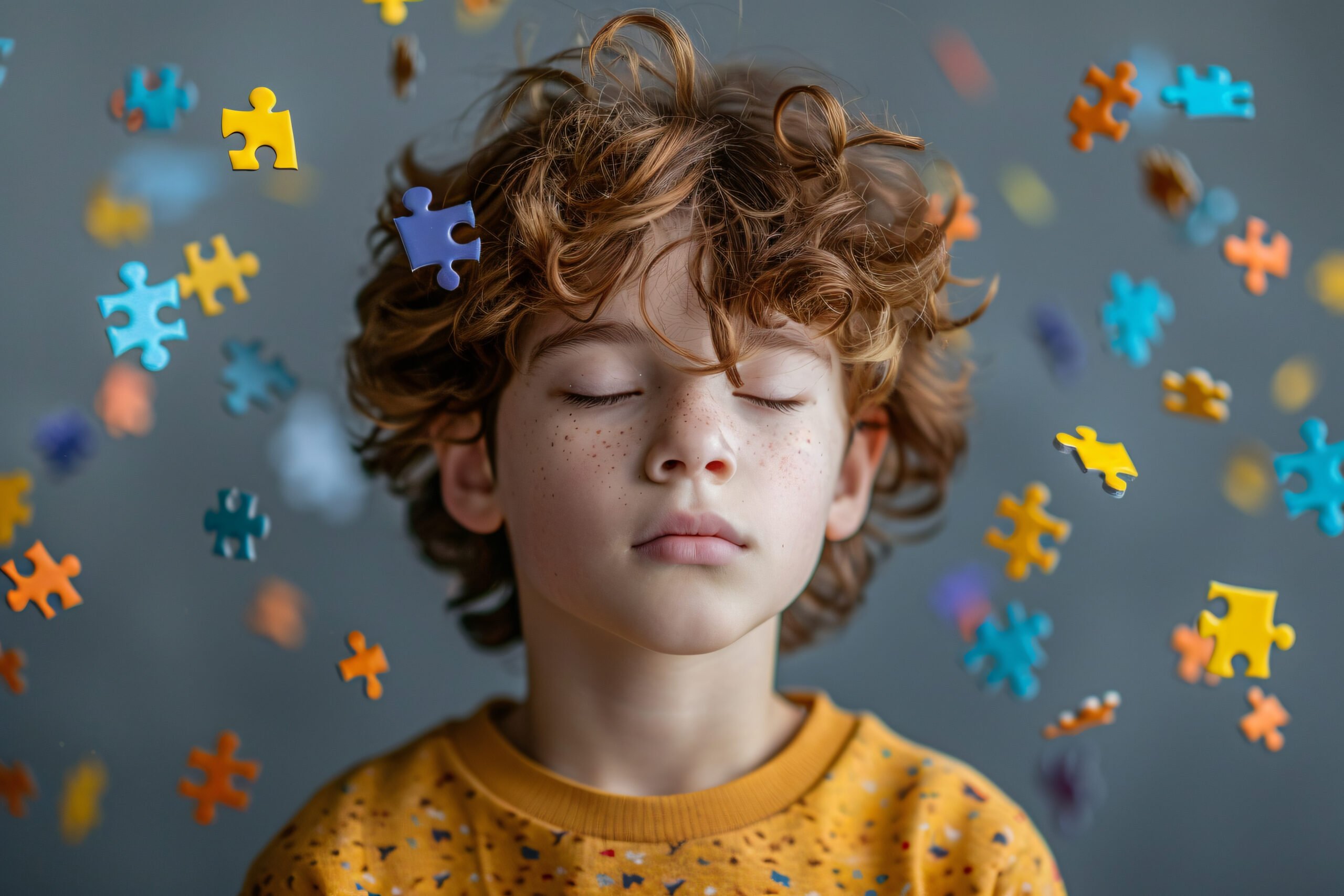 A foto alude à crinaça com TDAH