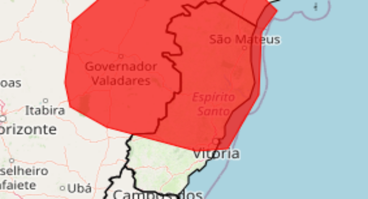 alerta vermelho INMET