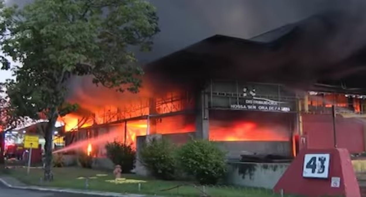 incêndio na Ceasa do Rio de Janeiro