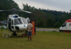 Criança com queimadura grave é levada de helicóptero ao Hospital Infantil