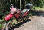 Motocicleta furtada é recuperada em área de mata em Venda Nova