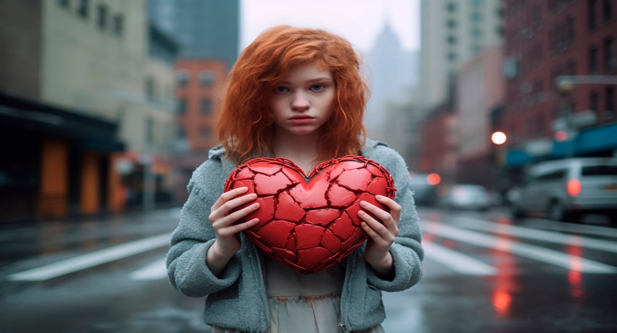 A foto mostra a complexa relação entre estresse e coração