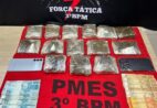 PM apreende mais de 3kg de maconha e prende traficantes em Alegre