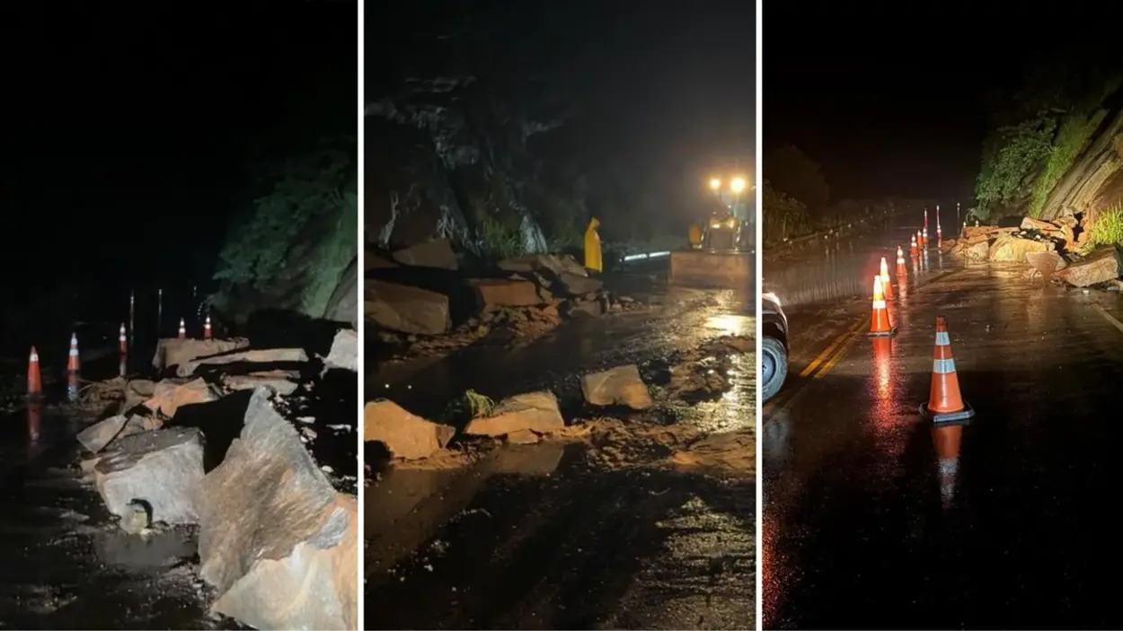 queda de rochas na ES-181