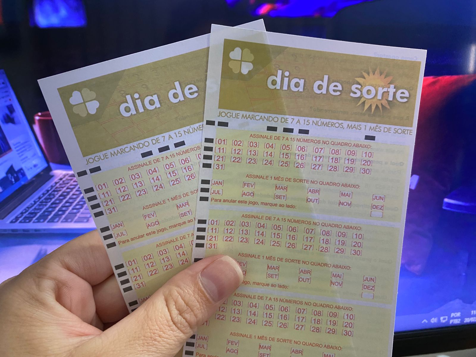 Cartões do Dia de Sorte