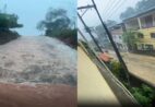 VÍDEO | Chuva alaga ruas de Rio Novo do Sul e assusta moradores