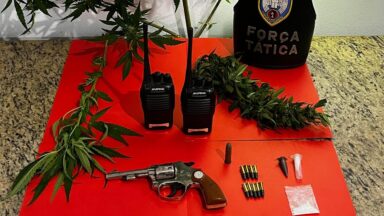 Polícia Militar prende homem com drogas arma em Mimoso do Sul