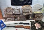 Polícia Ambiental apreende armas e animais silvestres no Espírito Santo