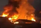 Fogo atinge galpão e deixa moradores em pânico em cidade no ES 