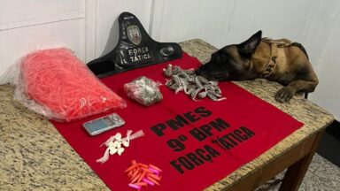 Força Tática apreende maconha, cocaína e materiais do tráfico em Cachoeiro