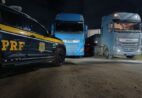 PRF flagra caminhões com mesma placa na BR-101 no Espírito Santo