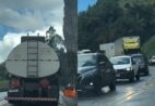 Atenção! Pare e siga deixa trânsito lento na BR-262; veja vídeo