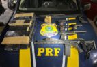 PRF apreende arsenal, drogas e fuzil durante abordagem na BR 101 no ES