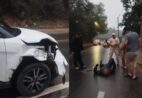 Motociclista fica ferido em acidente no “Estradão” em Cachoeiro