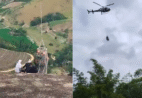 Idoso passa mal durante trilha e é resgatado pelo Notaer na Pedra da Galinha