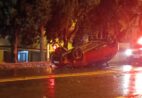 Idoso capota carro após possível mal súbito em Guaçuí
