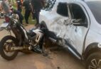 Motociclista fica gravemente ferido em acidente entre moto e carro em Anchieta