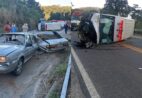 Acidente entre ambulância e carro deixa cinco feridos em Conceição do Castelo