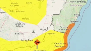 Sul do ES entra em alerta para temporais com risco de granizo