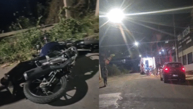 Acidente entre motos deixa feridos em Cachoeiro