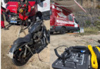 Bombeiros encontram Harley-Davidson no fundo de lagoa no ES