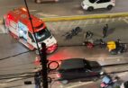 VÍDEO | Motociclista fica ferido após bater na lateral de carro em Cachoeiro