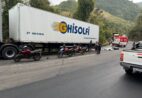 Motociclista morre após colisão entre caminhões na BR-262