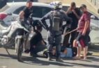Motociclista fica ferido após acidente em cruzamento no Centro de Cachoeiro