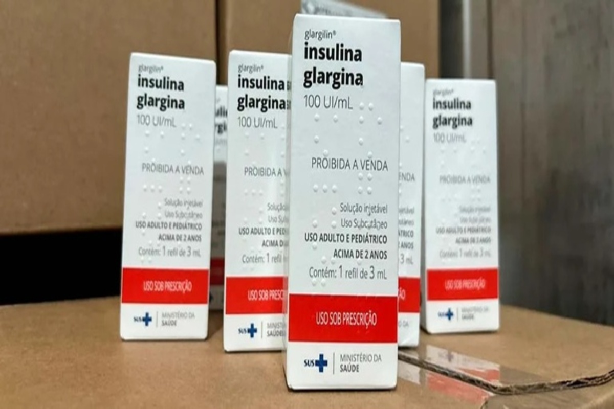 A foto mostra insulina glargina