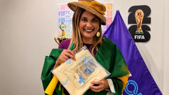 Sorteio de camisa oficial do Brasil une educação e clima de copa em Cachoeiro; veja como participar
