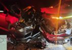 Acidente entre dois carros deixa mulher ferida na ES-164 em Cachoeiro
