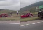 Dois carros se envolvem em acidente na BR-101, no ES; veja vídeo