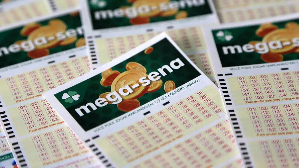 Imagem ilustra bilhete com o resultado da mega sena de ontem