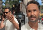 Rodrigo Santoro é abordado por influenciador nos EUA que não o reconhece