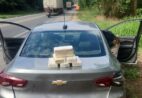 PRF encontra mais de 7 kg de pasta base de cocaína dentro de carro em Atílio Vivácqua