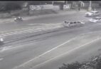 VÍDEO | Câmeras flagram colisão entre dois carros no trevo do IBC, em Cachoeiro